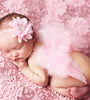 Baby Angel Wings Set Children's Photo Props Chiffon Flower Rhinestone Headband Feather Set