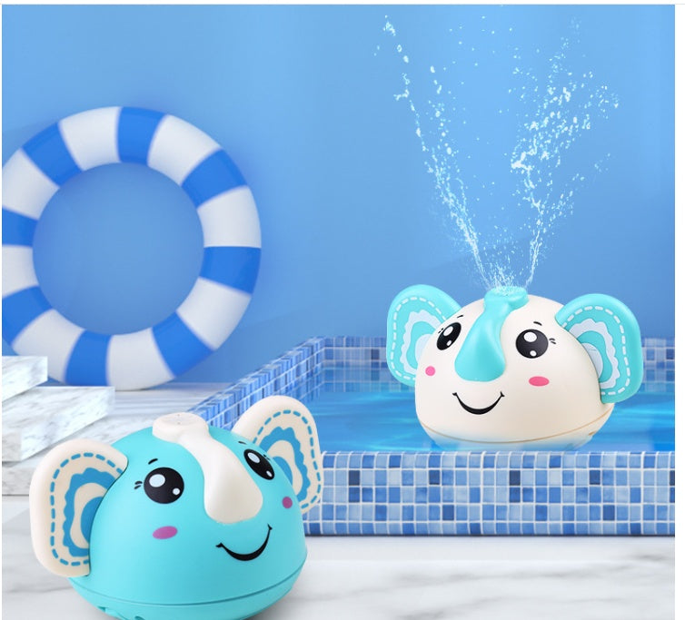 Rotating Elephant Spray Ball, Baby Playing In The Water Shower, Induction Luminous Baby Bath Toy