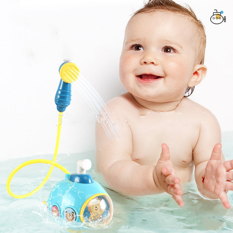 Children's Submarine Bath Toy Baby Water Jet Electric Submarine Boat Male And Female Baby Shower Watering Artifact